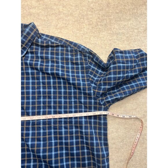 St.John's Bay Blue Plaid Casual Button Down Shirt Men's XXL - Picture 6 of 7